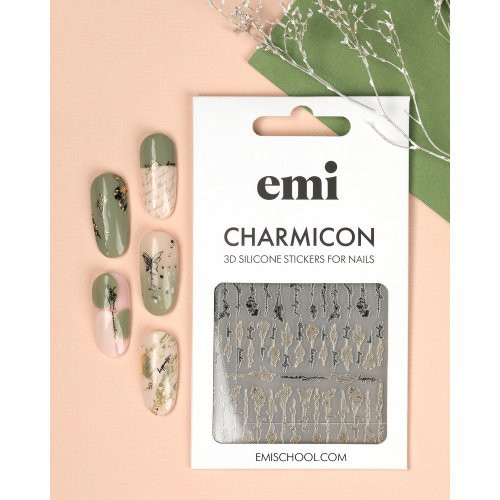 E.Mi Charmicon Silicone Stickers #170 Zipper