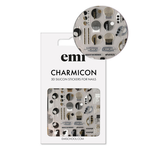 E.Mi Charmicon Silicone Stickers #170 Zipper