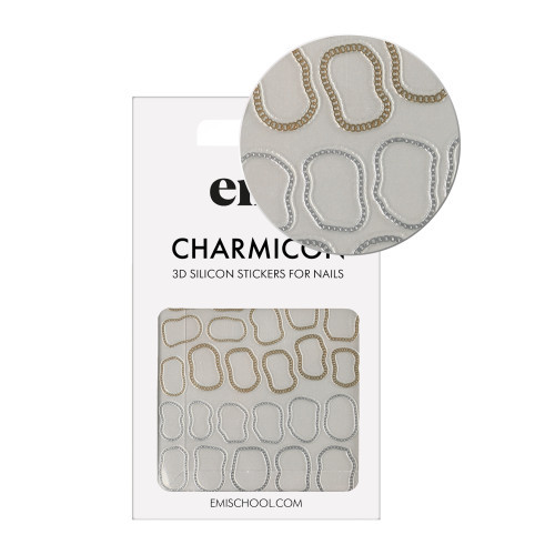 E.Mi Charmicon Silicone Stickers #170 Zipper