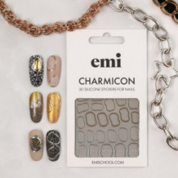 E.Mi Charmicon Silicone Stickers #170 Zipper