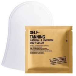 Comodynes Self-Tanning Natural & Uniform Body Color Glove 3pcs