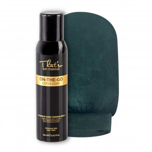 That'so Sun Makeup On-the-Go Extra Dark (DHA 10%) Self-tanning Spray + Mitt