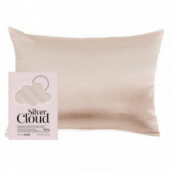 Silver Cloud Satin Pillowcase Infused with Silver Ions Charcoal