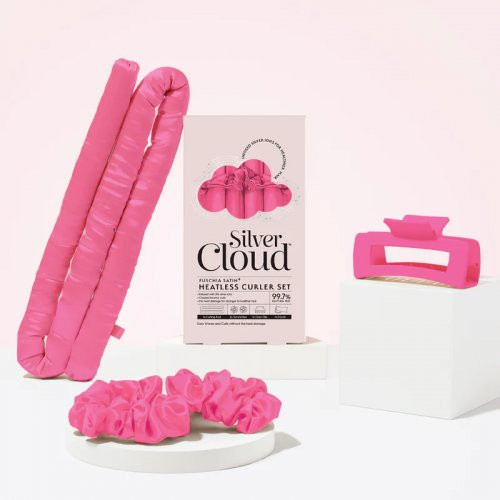 Silver Cloud Heatless Curler Set Pink