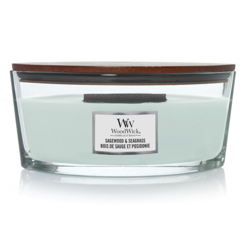 WoodWick Sagewood & Seagrass Candle Heartwick