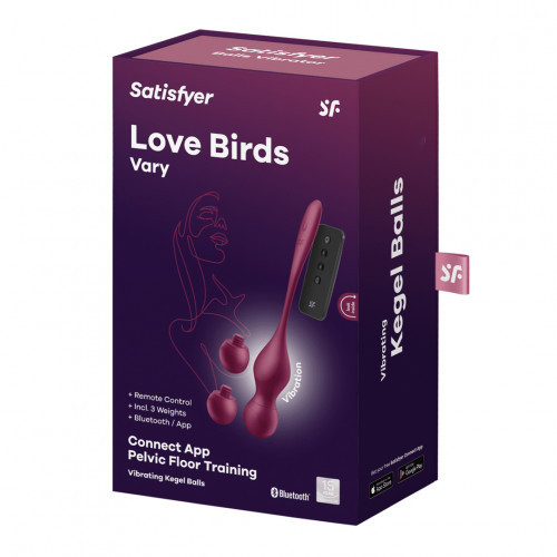 Satisfyer Love Birds Vary Connect App Vibrating Kegel Balls 1 unit