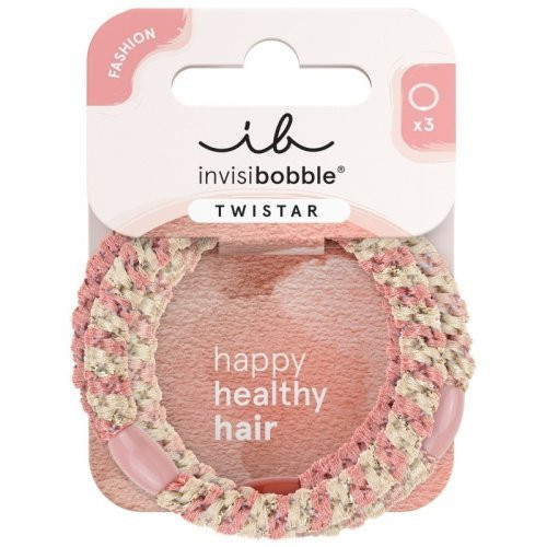 Invisibobble Twistar Braids Hair Ties Blush