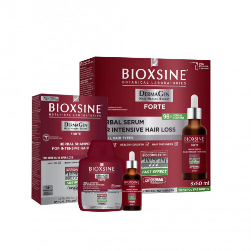 Bioxcin (Bioxsine) Dermagen Forte Set for Intensive Hair Loss