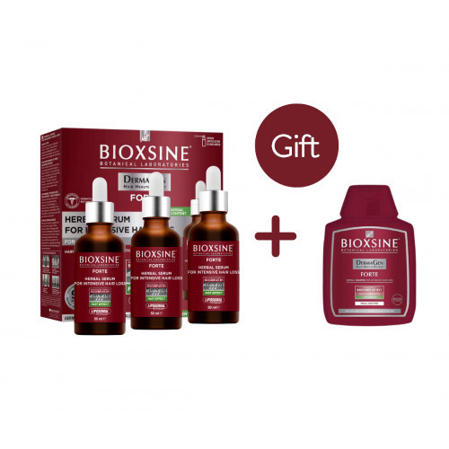 Bioxcin (Bioxsine) Dermagen Forte Shampoo and Serum for Intensive Hair Loss Set