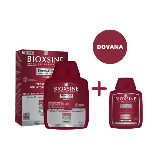 Bioxcin (Bioxsine) Dermagen Forte Shampoo + Travel Size Shampoo