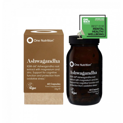 One Nutrition Ashwagandha Supplement 60 caps.