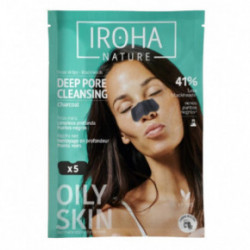 IROHA Black Charcoal Cleansing Nose Strips 5pcs