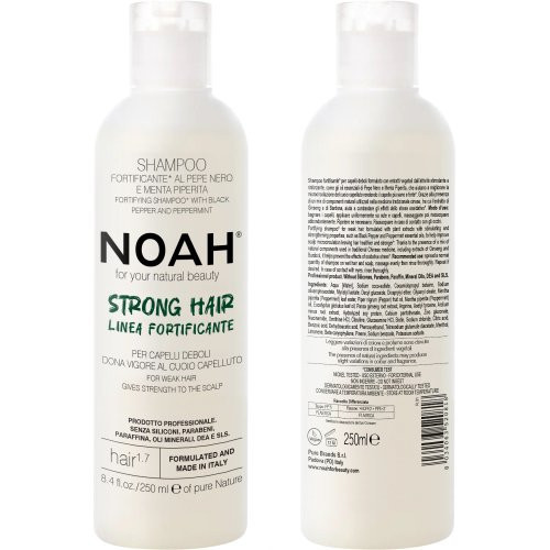 Noah Fortifying Shampoo With Black Pepper And Peppermint 250ml