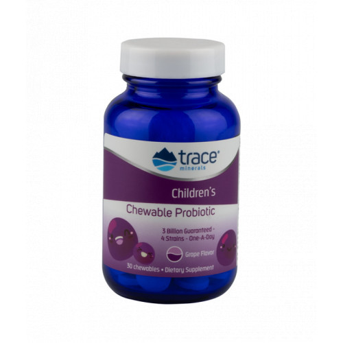Trace Minerals Children's Chewable Probiotic 30 caps.