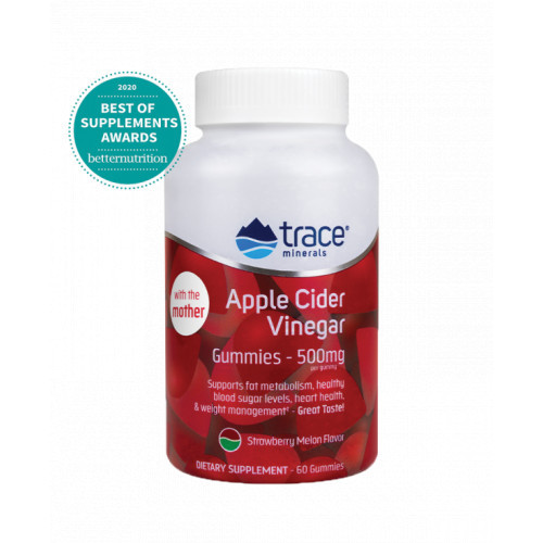 Trace Minerals Apple Cider Vinegar 500mg 60 gummies