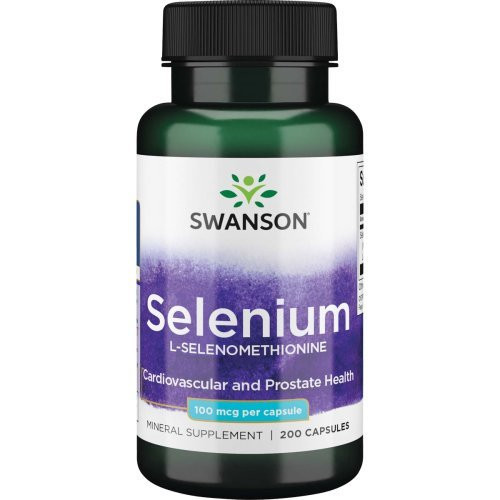 SWANSON Selenium 100 Mcg Food Supplement 200 kapsulių