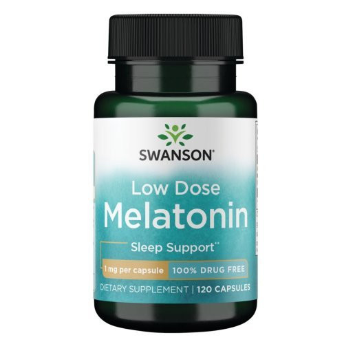 SWANSON Low Dose Melatonin 1 mg Food Supplement 120 capsules