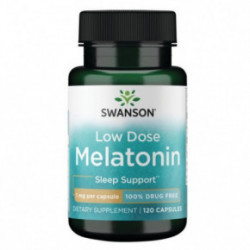 SWANSON Low Dose Melatonin 1 mg Food Supplement 120 capsules