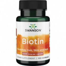 SWANSON Biotin 5000 mcg Food Supplement 100 capsules