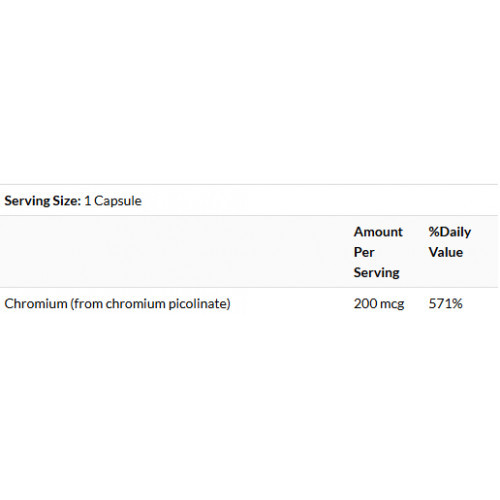 SWANSON Chromium Picolinate 200 mcg 100 capsules