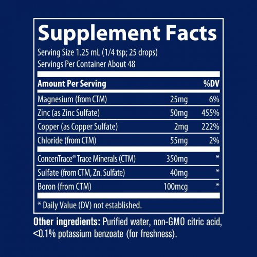 Trace Minerals Ionic Zinc 50mg 59ml