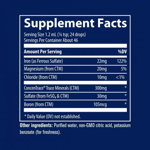 Trace Minerals Ionic Iron 22mg 56ml