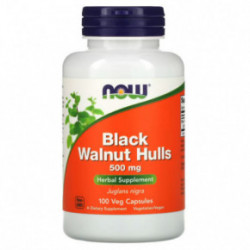 NOW Foods Black Walnut Hulls 500mg 100 capsules