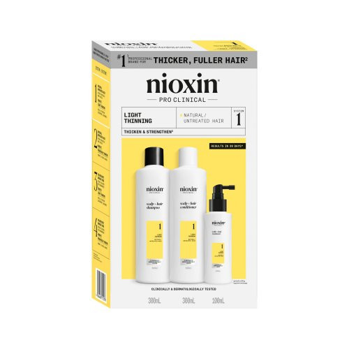 Nioxin Pro Clinical System 1 Kit 300ml+300ml+100ml