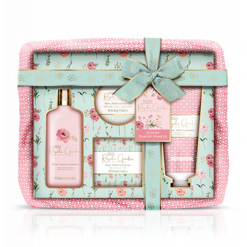 Baylis & Harding Royale Garden Rose, Poppy & Vanilla Luxury Pamper Hamper Gift Set