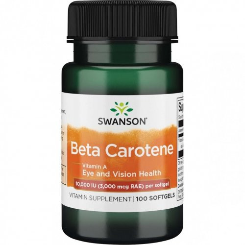 SWANSON Beta Carotene Vitamin A Eye and Vision Health 10.000 IU 100 capsules