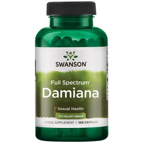SWANSON Full Spectrum Damiana Sexual Health 510mg 100 capsules