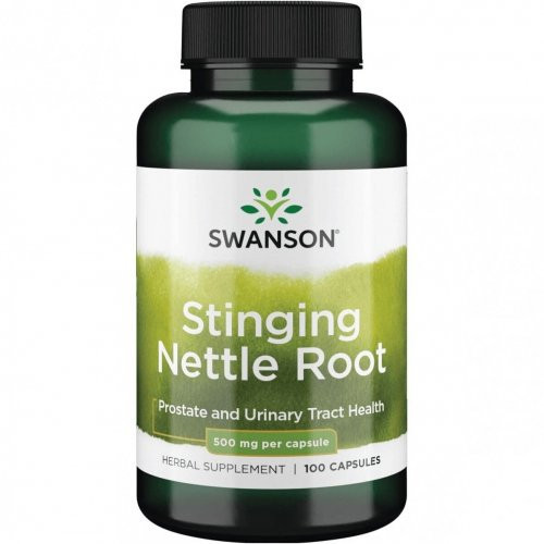 SWANSON Stinging Nettle Root Prostate and Ulinary Trach Health 500mg 100 capsules