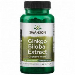 SWANSON Ginkgo Biloba Extract Cognitive Health 60mg 120 capsules
