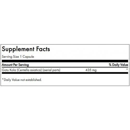 SWANSON Full Spectrum Gotu Kola Energy and Circulatory Support 435mg 60 caps.