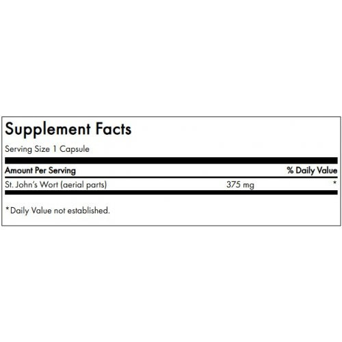 SWANSON Full Spectrum St. John's Wort Mental and Emotional Health 375mg 60 caps.