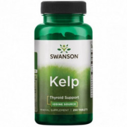 SWANSON Kelp Tyroid Support Iodine Source 250 tablečių