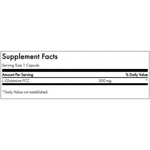 SWANSON L-Glutamine Muscle Health and Recovery 500mg 100 capsules