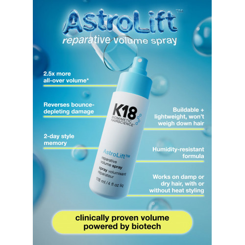 K18 AstroLift Reparative Volume Spray 118ml