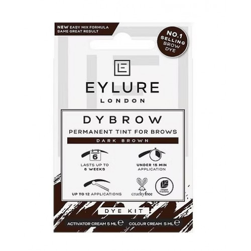 Eylure Dybrow Permanent Tint For Brows Kit Dark Brown
