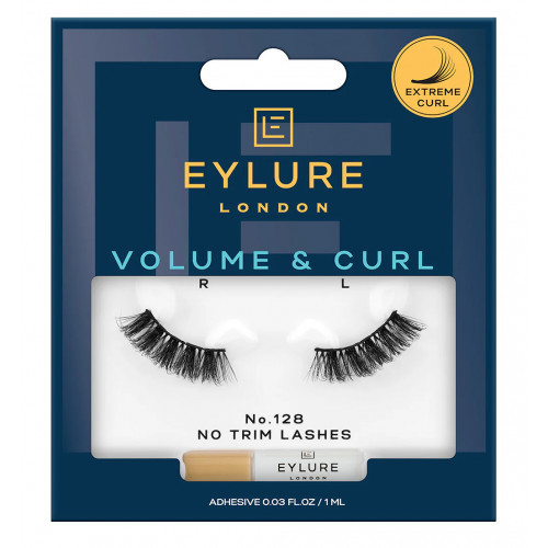 Eylure Volume & Curl False Lashes 3/4 Length No. 128
