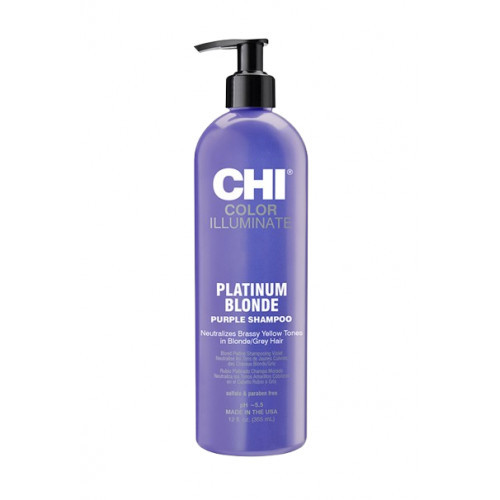 CHI Ionic Color Illuminate Platinum Blonde Shampoo 355ml