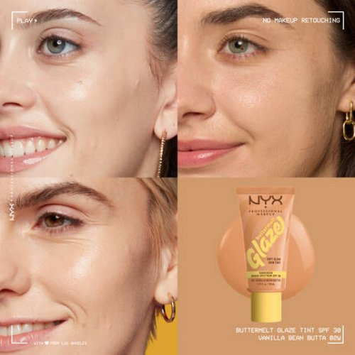 NYX Professional Makeup Buttermelt Glaze Soft Glow Skin Tint SPF30 30ml