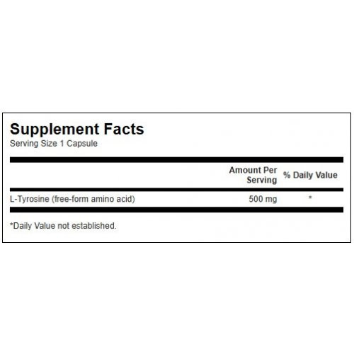 SWANSON L-Tyrosine 500mg Stress Support 100 capsules