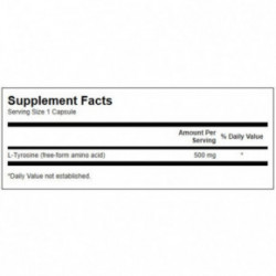 SWANSON L-Tyrosine 500mg Stress Support 100 capsules
