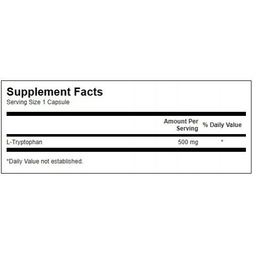 SWANSON L-Tryptophan 500mg Sleep Support 60 caps.