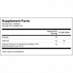 SWANSON Evening Primrose Oil 500mg Menopause Support 100 capsules