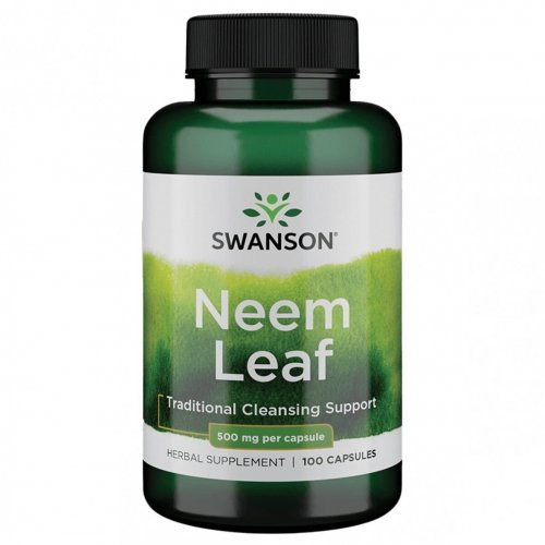 SWANSON Neem Leaf 500mg Traditional Cleansing Support 100 capsules