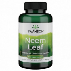 SWANSON Neem Leaf 500mg Traditional Cleansing Support 100 capsules