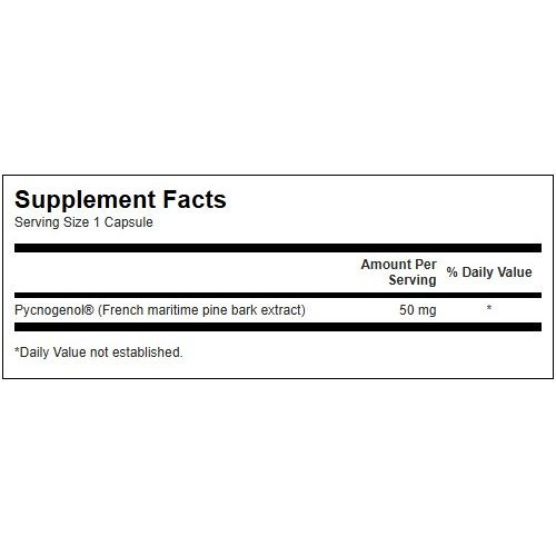 SWANSON Pycnogenol 50mg Antioxidant Support 50 capsules