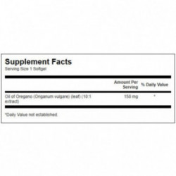 SWANSON Oregano Oil Digestive Health 120 capsules